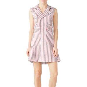 Red and White Striped Derek Lam Dress Size 6